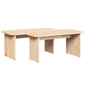 Couchtisch 2er Set Kiefer Massivholz