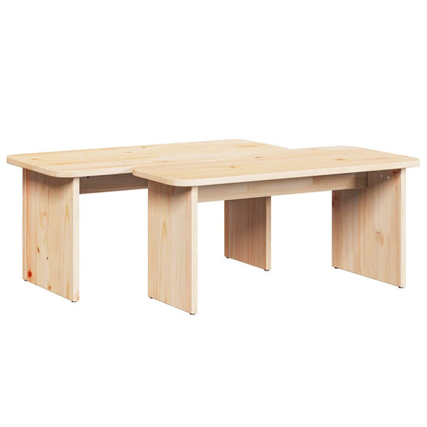 Couchtisch 2er Set Kiefer Massivholz