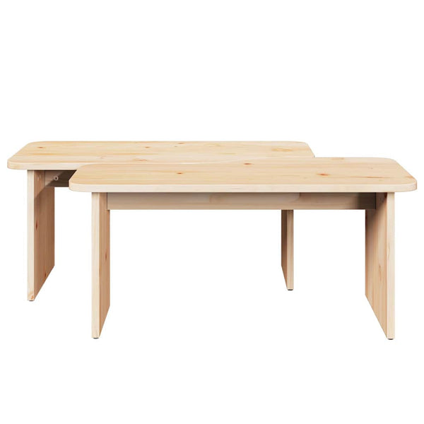 Couchtisch 2er Set Kiefer Massivholz