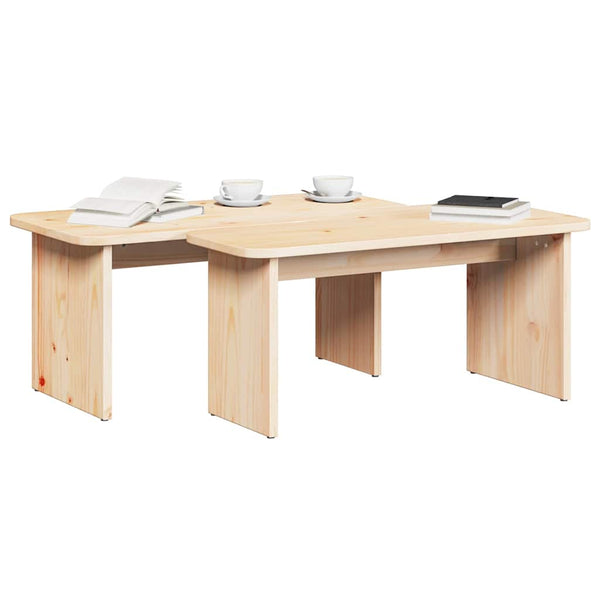 Couchtisch 2er Set Kiefer Massivholz