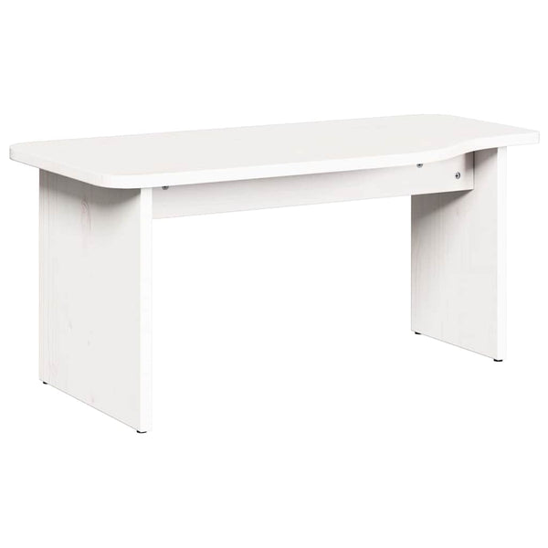 Couchtisch 2er Set Weiß Kiefer Massivholz