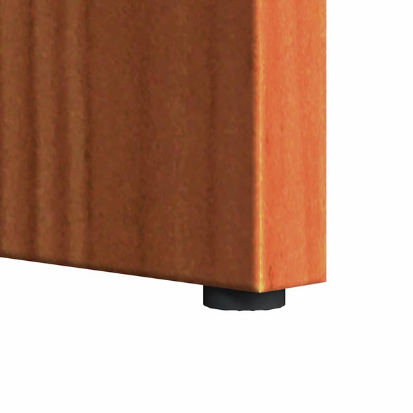 vidaXL Table basse 2 pcs Marron ciré Bois de pin massif