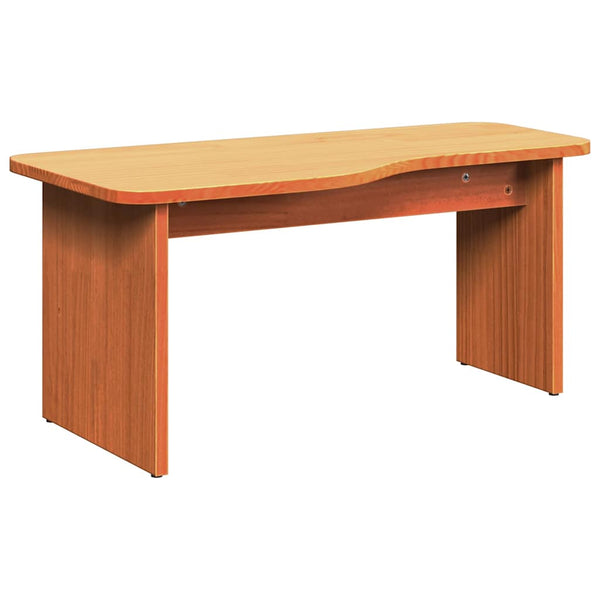 vidaXL Table basse 2 pcs Marron ciré Bois de pin massif