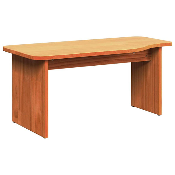 vidaXL Table basse 2 pcs Marron ciré Bois de pin massif
