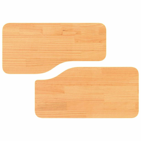 vidaXL Table basse 2 pcs Marron ciré Bois de pin massif