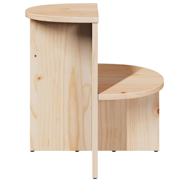 vidaXL Table basse naturel 50 x 40 x 50 cm Bois de pin massif