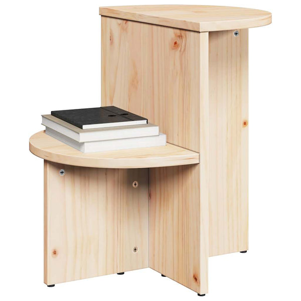 vidaXL Table basse naturel 50 x 40 x 50 cm Bois de pin massif