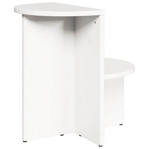 Couchtisch Weiß Kiefer Massivholz 50x40x50 cm