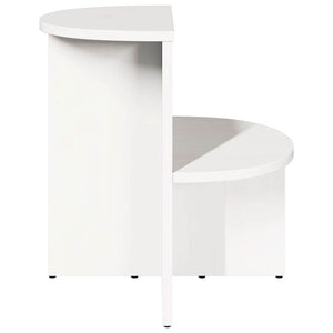 Couchtisch Weiß Kiefer Massivholz 50x40x50 cm
