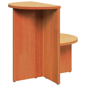 Couchtisch Kiefer Massivholz Wachsbraun 50x50 cm