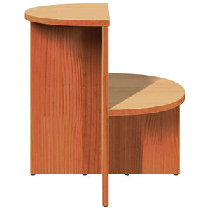 Couchtisch Kiefer Massivholz Wachsbraun 50x50 cm