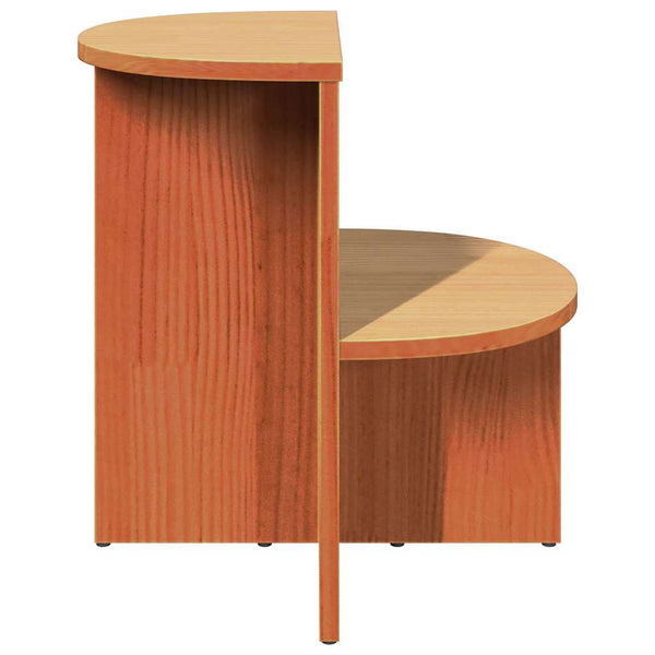 Couchtisch Kiefer Massivholz Wachsbraun 50x50 cm