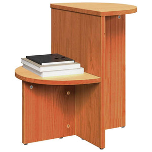 Couchtisch Kiefer Massivholz Wachsbraun 50x50 cm