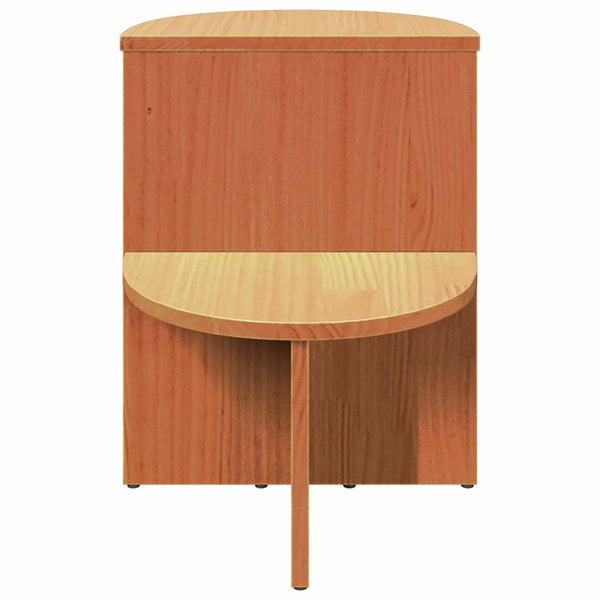 Couchtisch Kiefer Massivholz Wachsbraun 50x50 cm