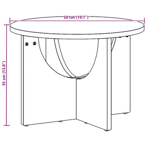 Couchtisch Kiefer Massivholz 50x50 cm