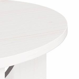 Weißer Couchtisch Kiefer Massivholz 50x50 cm