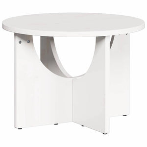Weißer Couchtisch Kiefer Massivholz 50x50 cm
