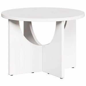 Weißer Couchtisch Kiefer Massivholz 50x50 cm