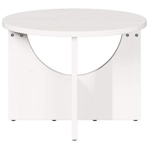 Weißer Couchtisch Kiefer Massivholz 50x50 cm
