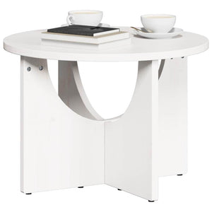 Weißer Couchtisch Kiefer Massivholz 50x50 cm