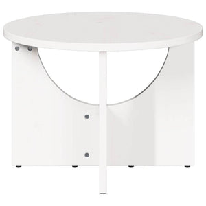 Weißer Couchtisch Kiefer Massivholz 50x50 cm