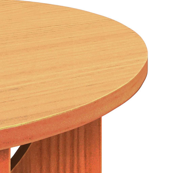 Couchtisch Kiefer Massivholz Wachsbraun 50x50 cm