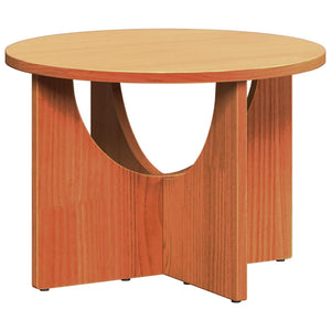 Couchtisch Kiefer Massivholz Wachsbraun 50x50 cm