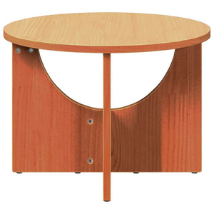 Couchtisch Kiefer Massivholz Wachsbraun 50x50 cm