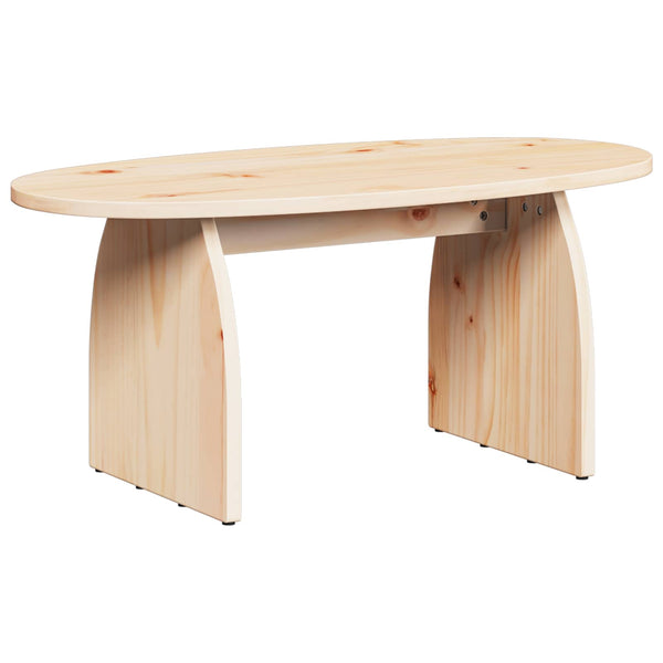 Couchtisch Braun Kiefer Massivholz 80x40 cm