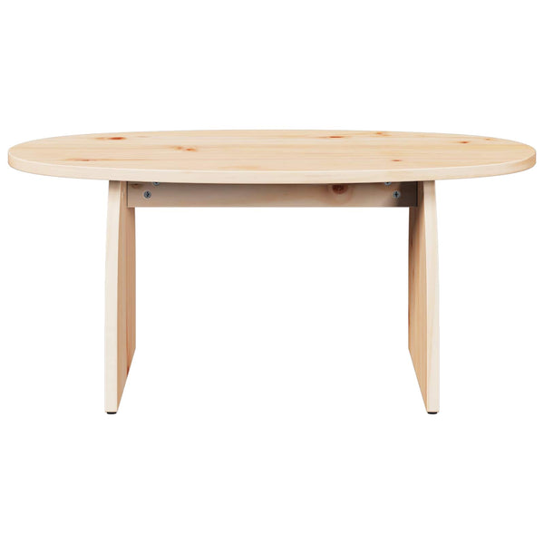 Couchtisch Braun Kiefer Massivholz 80x40 cm
