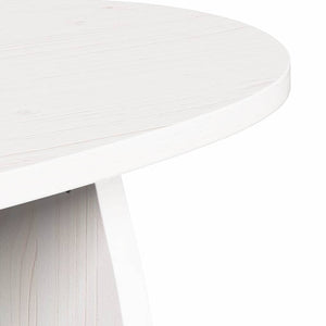 Weißer Couchtisch Kiefer Massivholz 80x40 cm