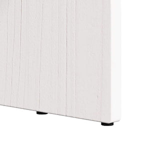 Weißer Couchtisch Kiefer Massivholz 80x40 cm