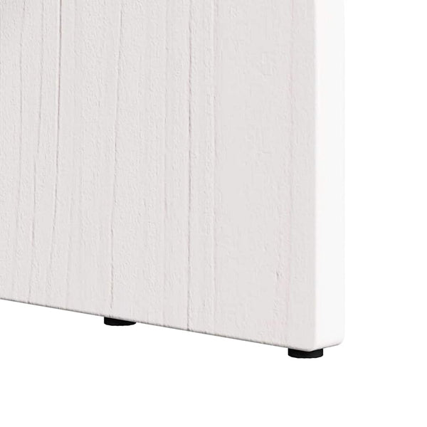 Weißer Couchtisch Kiefer Massivholz 80x40 cm