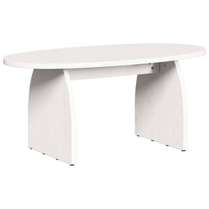 Weißer Couchtisch Kiefer Massivholz 80x40 cm