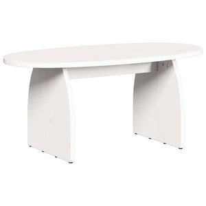 Weißer Couchtisch Kiefer Massivholz 80x40 cm