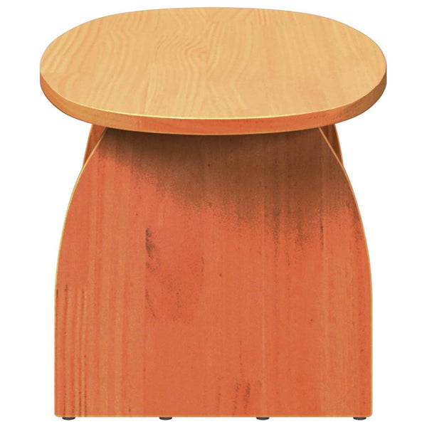 Couchtisch Kiefer Massivholz Wachsbraun 80x40
