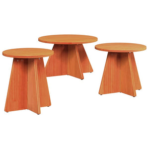 Couchtisch 3er Set, Wachsbraun