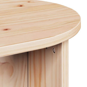 vidaXL Table basse naturel 80 x 39,5 x 35 cm pin massif