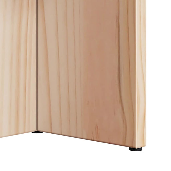 vidaXL Table basse naturel 80 x 39,5 x 35 cm pin massif
