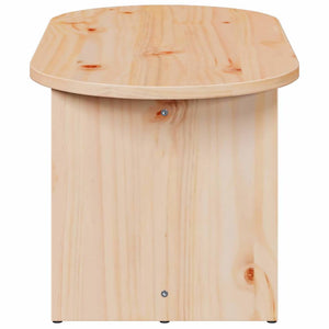 vidaXL Table basse naturel 80 x 39,5 x 35 cm pin massif