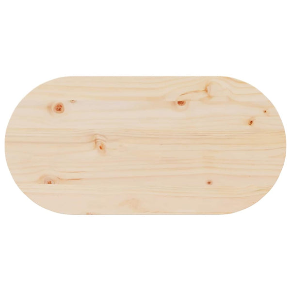 vidaXL Table basse naturel 80 x 39,5 x 35 cm pin massif