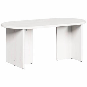 Weißer Couchtisch Kiefer Massivholz 80 cm