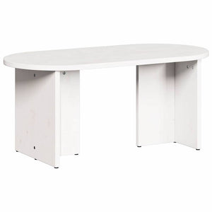 Weißer Couchtisch Kiefer Massivholz 80 cm