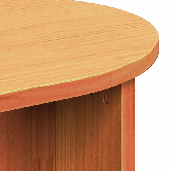 Wachsbrauner Couchtisch Kiefer Massivholz 80cm