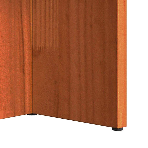 Wachsbrauner Couchtisch Kiefer Massivholz 80cm