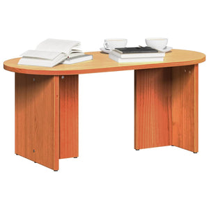 Wachsbrauner Couchtisch Kiefer Massivholz 80cm