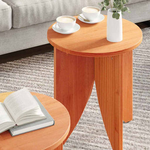 Couchtisch Set, 2-teilig, Wachsbraun