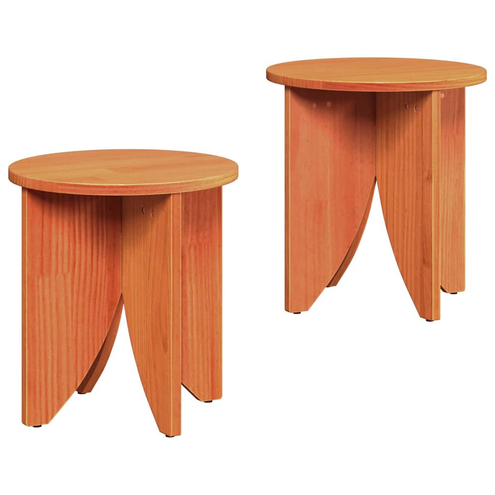 Couchtisch Set, 2-teilig, Wachsbraun