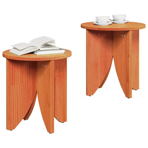 Couchtisch Set, 2-teilig, Wachsbraun