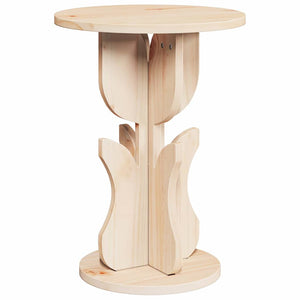 vidaXL Table basse naturel 39,5 x 39,5 x 53,5 cm Bois de pin massif
